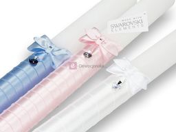 Świeca SWAROVSKI KRYSZTAŁKI - satyna