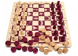 Szachy + warcaby + puzzle GRA DLA DZIECI,