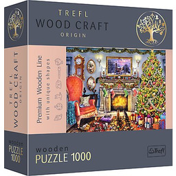 Trefl, Puzzle Wood Craft Przy kominku, 1000 el.