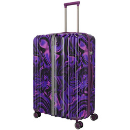 Walizka duża Travelite Lascana - purple swirl