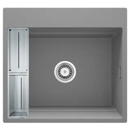 Deante Magnetic ZRM_S10A Granitowy Szary metalik Zlewozmywak prostokątny
