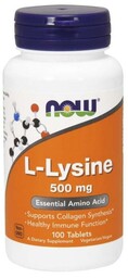 NOW Foods L-Lizyna 500 mg 100 tab