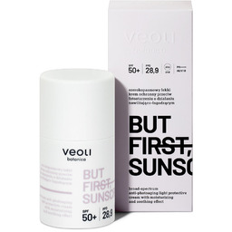Veoli Botanica, But First Sunscreen, Lekki Nawilżająco-łagodzący Krem