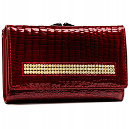 Portfel damski ze zdobieniem Lorenti 55020-CRY-RS czerwony
