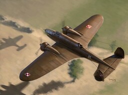 IBG, model do sklejania plastikowy, PZL.37B I Łoś