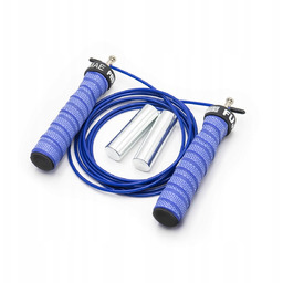 Skakanka z wyjmowanymi odważnikami Fujimae Pro niebieska