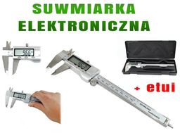 Profesjonalna Metalowa Elektroniczna Suwmiarka z Ekranem LCD +