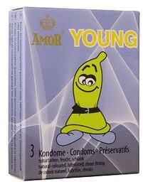 Amor YOUNG Wąskie prezerwatywy 3 szt. 500254