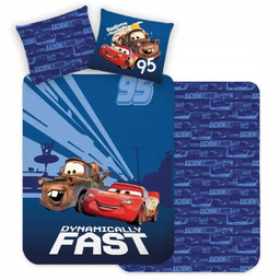 Pościel 160x200 Auta Zygzak Mcqueen Złomek 100% Bawełniana