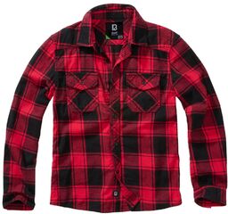 Koszula dziecięca Brandit Checkshirt - Red/Black