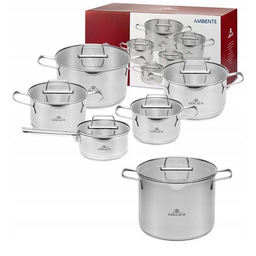 Gerlach Ambiente Garnki Komplet 10 El Z Pokrywkami