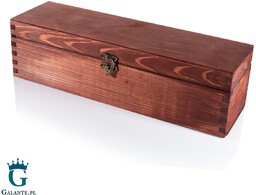 Kuferek drewniany Mahoń 37x11x11 cm z możliwością graweru