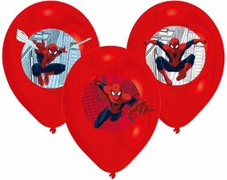 Balony urodzinowe Spiderman - 6 szt.