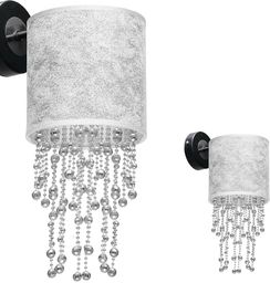 Milagro ALMERIA SILVER/BLACK MLP6433 kinkiet lampa ścienna elegancka