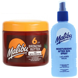 Malibu Przyspieszacz Opalania SPF6 300ml + Balsam