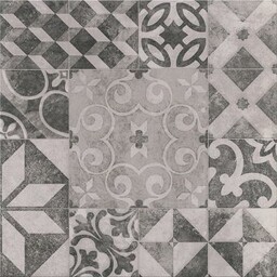 Gres szkliwiony GRAFF white-grey patchwork satin 42x42 gat.