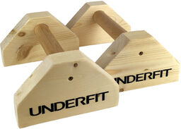 UNDERFIT Drewniane uchwyty do pompek paraletki 54 cm