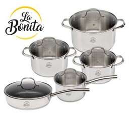 La Bonita Maxima LB9ZG001 10 elementów Indukcja Stal
