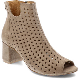 Beżowe Botki Maciejka Stylowe Obuwie Damskie