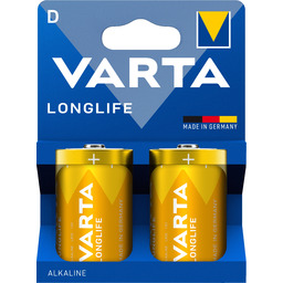 Bateria alkaliczna longlife Varta D (R20) blister 2