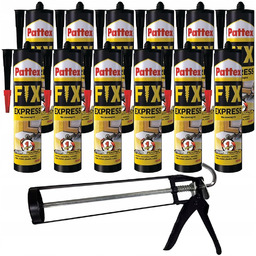 Klej montażowy PATTEX FIX Express, 12 szt. -