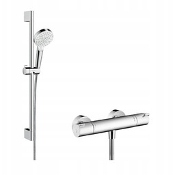 Hansgrohe Crometta Zestaw Prysznicowy Termostat Bateria Drążek Słuchawka