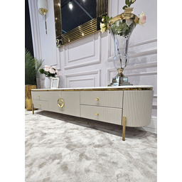 SZAFKA RTV Anne Cashmir ryflowana, 1 para drzwi,