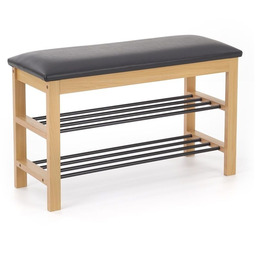 St11 stojak na buty naturalny / czarny halmar