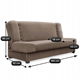Wersalka Rozkładana Kanapa Z Funkcją Spania Sofa Dwuosobowa