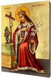 Ikona religijna święty Kazimierz Jagiellończyk