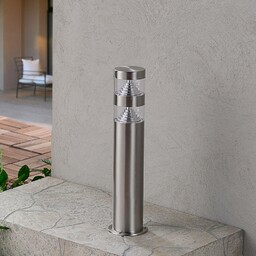 Lindby Lampa cokołowa LED Lanea, 40 cm, szary,
