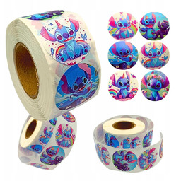 Naklejki Stitch Lilo i Stich Samoprzylepne Dekoracyjne Kolorowe