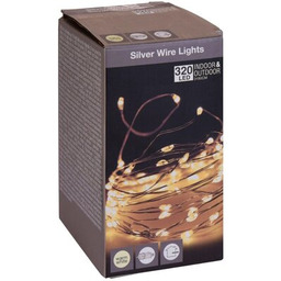 CHRISTMAS DECORATION Lampki drucik 320 LED Ciepła Biel
