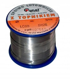 Cyna Z Topnikiem 2,00mm 250g Cynel Spoiwo Sn60Pb40