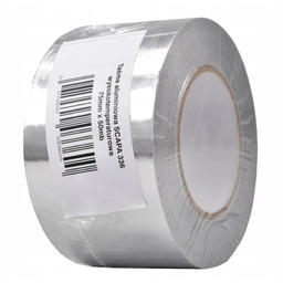 Taśma aluminiowa wysokotemperaturowa Scapa 336 75mm 50m Kominkowa