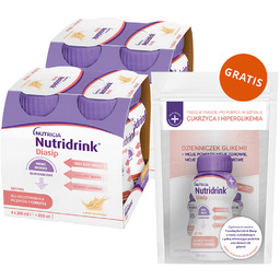 Zestaw Nutridrink Diasip, preparat odżywczy dla diabetyków, smak