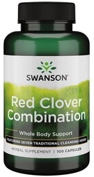 Swanson, Red Clover Combination, Suplement diety, 100 kapsułek