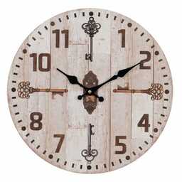 Zegar Ścienny Vintage z Kluczami Clayre & Eef