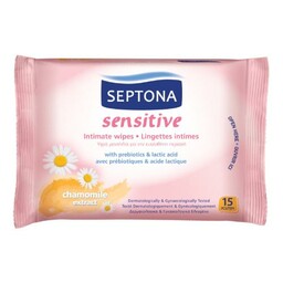 SEPTONA Sensitive Chusteczki nawilżane do higieny intymnej, 15