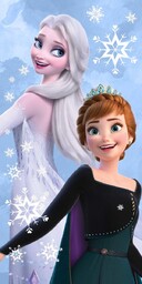 KRAINA LODU DZIECIĘCY Ręcznik FROZEN BAWEŁNA DUŻY ELZA