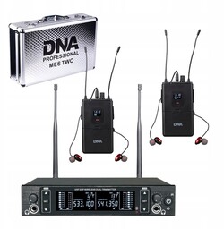 Douszny odsłuch bezprzewodowy podwójny Dna In-ear Double