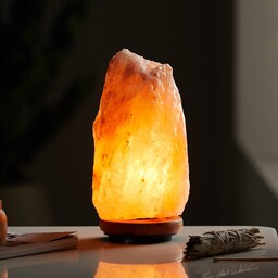 Globo Lampa stołowa z kryształu soli Stone, naturalna