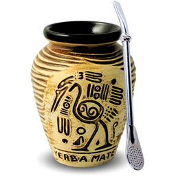 Zestaw do Yerba Mate Matero AZTEK + Bombilla