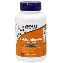 Now Foods L-Methionine 500 Mg- 100 Kaps