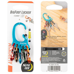 Karabińczyk Nite Ize BigFoot Locker KeyRack - Aluminum