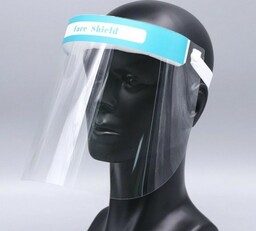 SKAMEX Przyłbica medyczna, z gąbką i gumką, powłoka