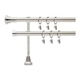 Karnisz podwójny Capri 19 mm 160 cm stal