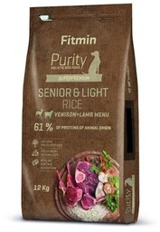 Fitmin Purity Rice SeniorLight VenisonLamb 12kg