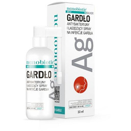 Nanobiotic Med Silver Gardło Antybakteryjny i łagodzący spray
