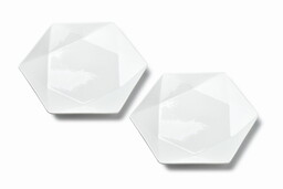 RALPH WHITE Komplet 2 talerzy deserowych 24.5cm x21cm